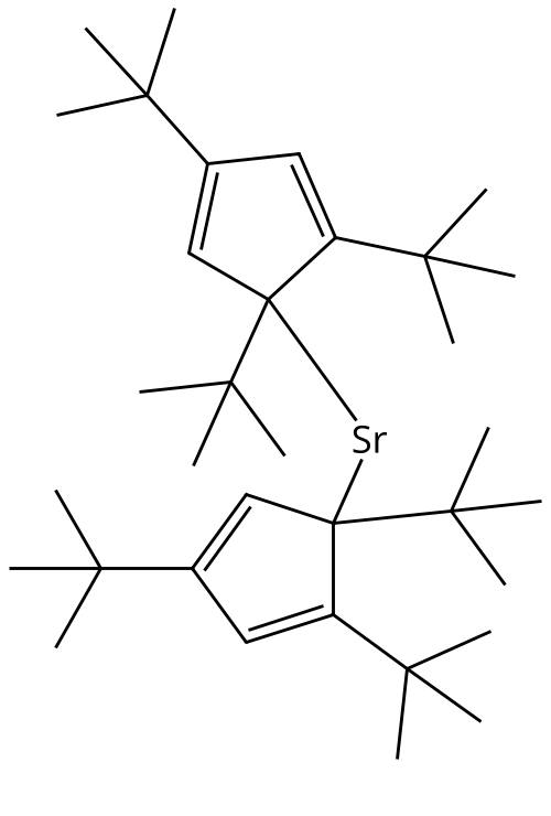 Bis(tri-tert-butylcyclopentadienyl)strontium Chemical Structure